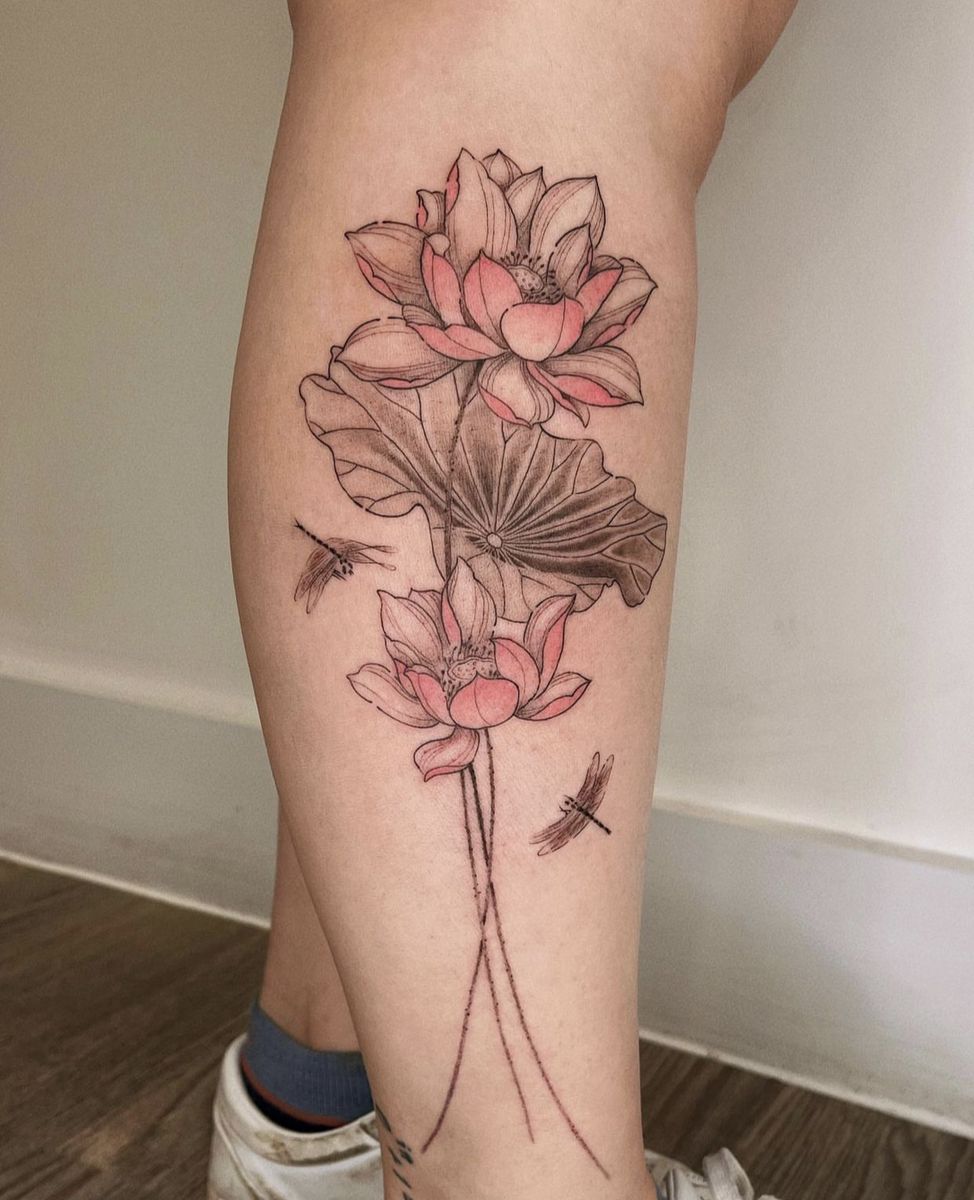 28 Water Lily Tattoo Ideas 2026: Beautiful Fine Line, Color and Japanese Designs