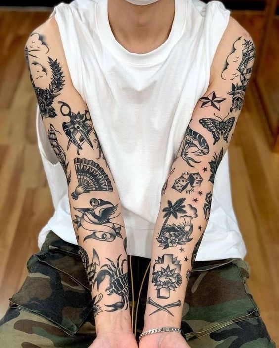 26 Patchwork Tattoo Ideas 2026: Creative Sleeves, Fine Line Designs and Personal Collections