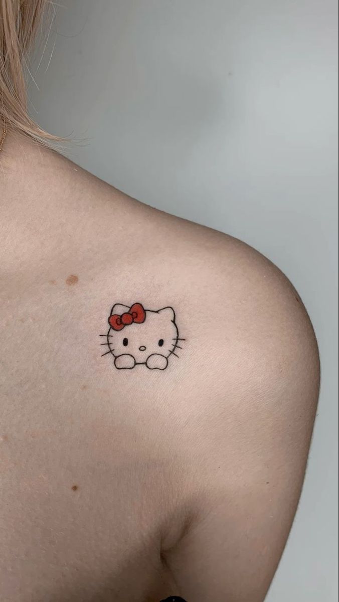 29 Hello Kitty Tattoo Ideas: Cute, Minimalist, Pink and Playful Designs