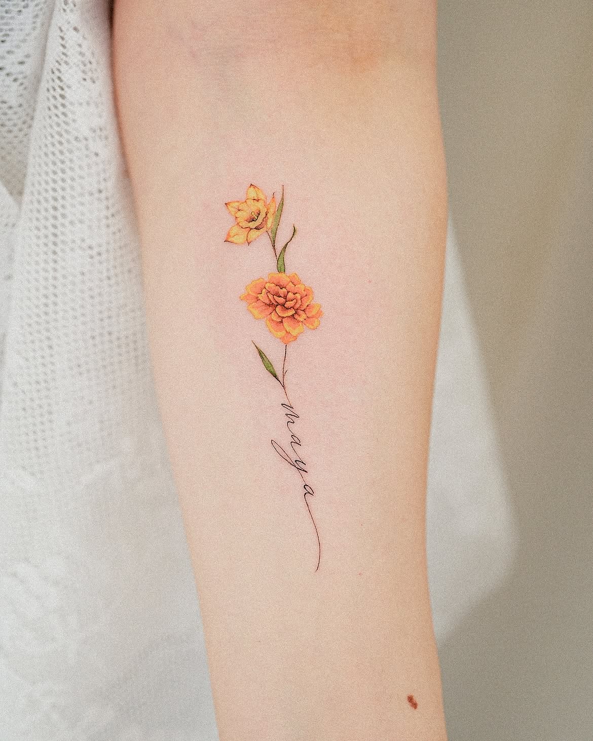 30 Marigold Tattoo Ideas 2026: Beautiful Floral Designs Full of Color and Meaning