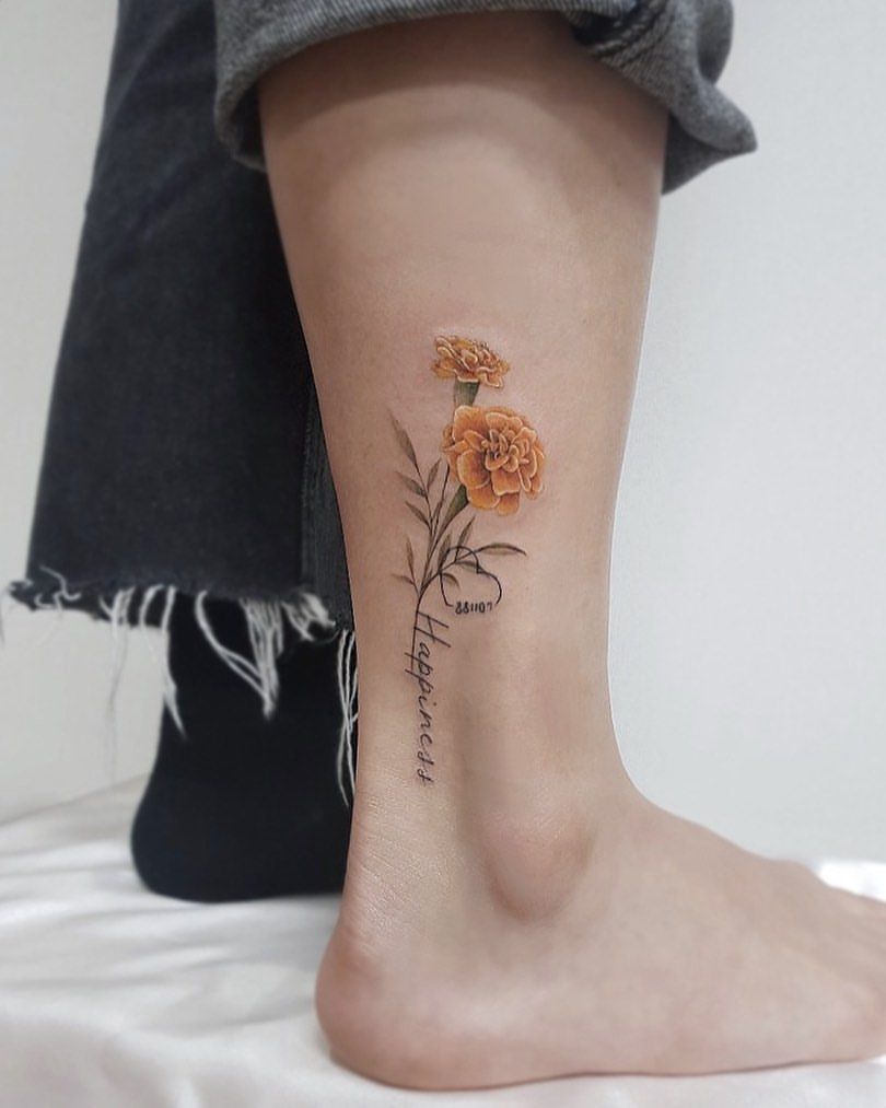 30 Marigold Tattoo Ideas 2026: Beautiful Floral Designs Full of Color and Meaning