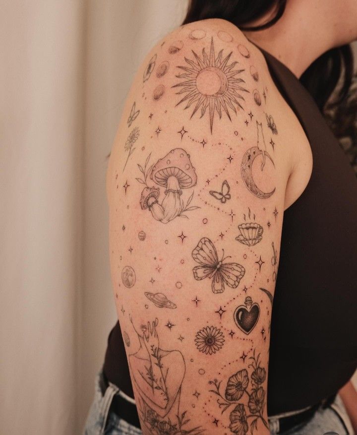 26 Patchwork Tattoo Ideas 2026: Creative Sleeves, Fine Line Designs and Personal Collections