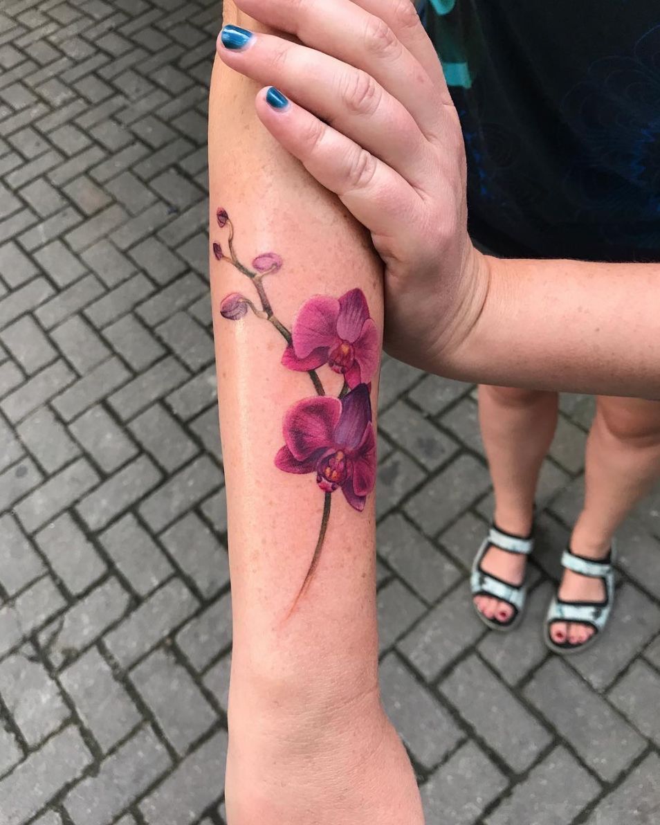 28 Elegant Orchid Tattoo Ideas 2026: Fine Line, Color, Minimalist & Floral Designs