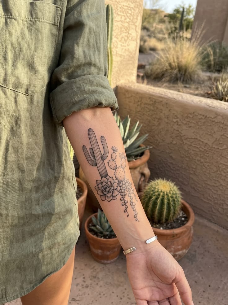 27 Cactus Tattoo Ideas 2026: Desert-Inspired Designs from Fine Line to Color