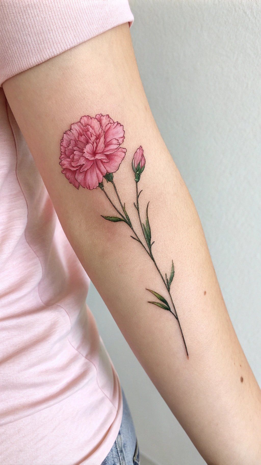 28 Carnation Tattoo Ideas 2026: Delicate Florals, Fine Lines, and Rich Red Ink