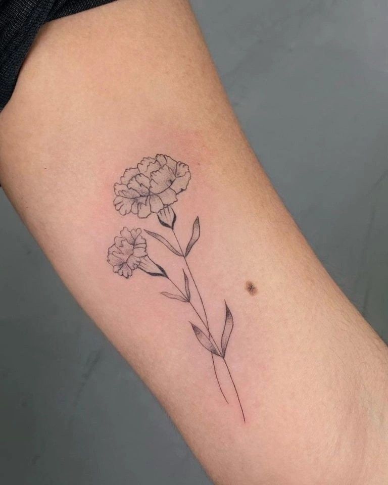 28 Carnation Tattoo Ideas 2026: Delicate Florals, Fine Lines, and Rich Red Ink