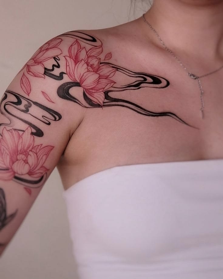 28 Water Lily Tattoo Ideas 2026: Beautiful Fine Line, Color and Japanese Designs