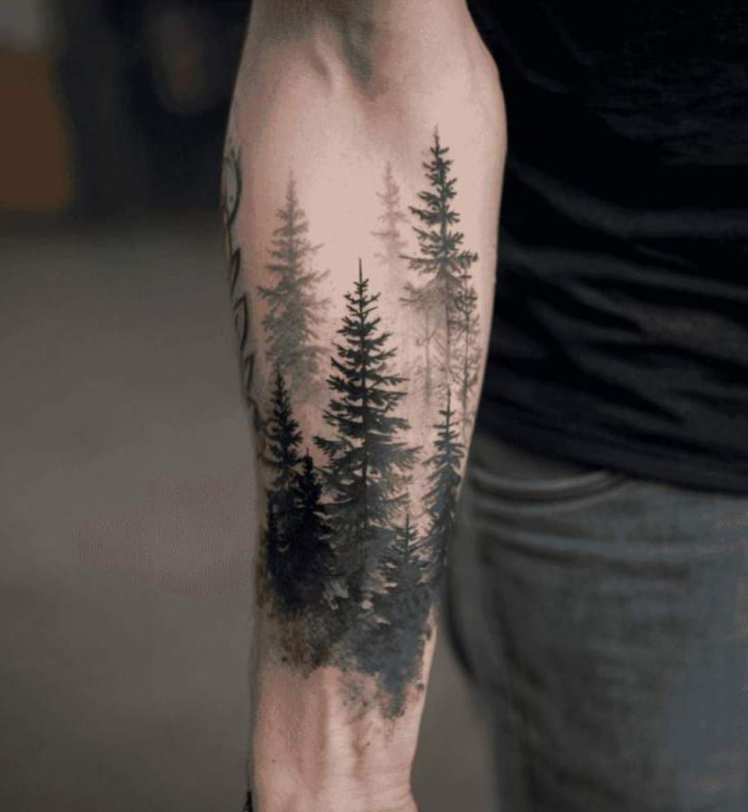28 Forest Tattoo Ideas: From Misty Pine Landscapes to Magical Woodland Designs