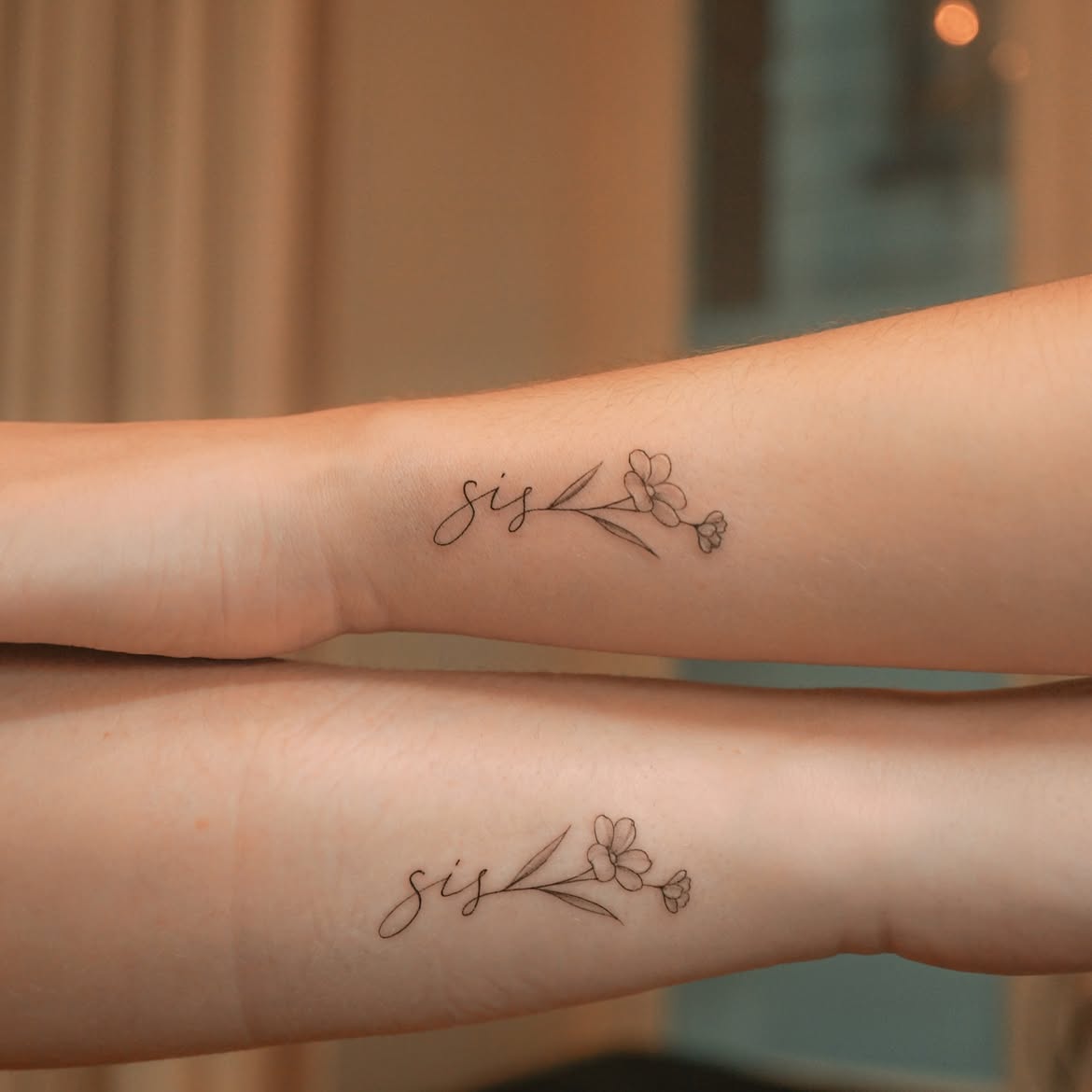 28 Sister Tattoo Ideas That Celebrate a Bond in a Personal Way