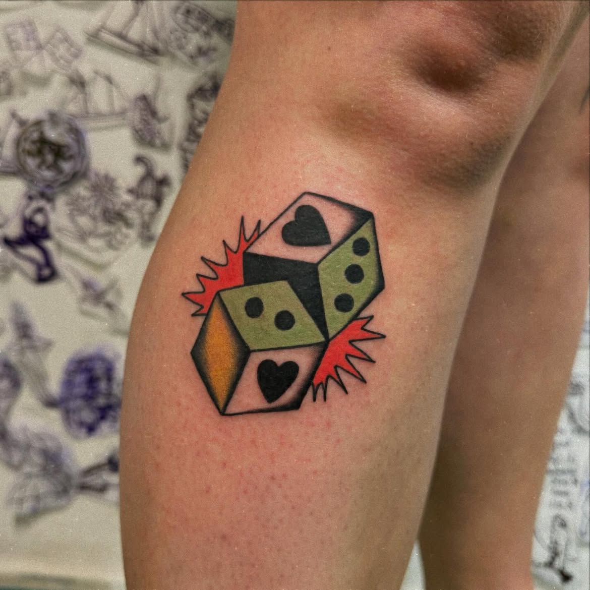 28 Dice Tattoo Ideas: From Lucky Rolls to Hearts, Flames, and Minimalist Designs