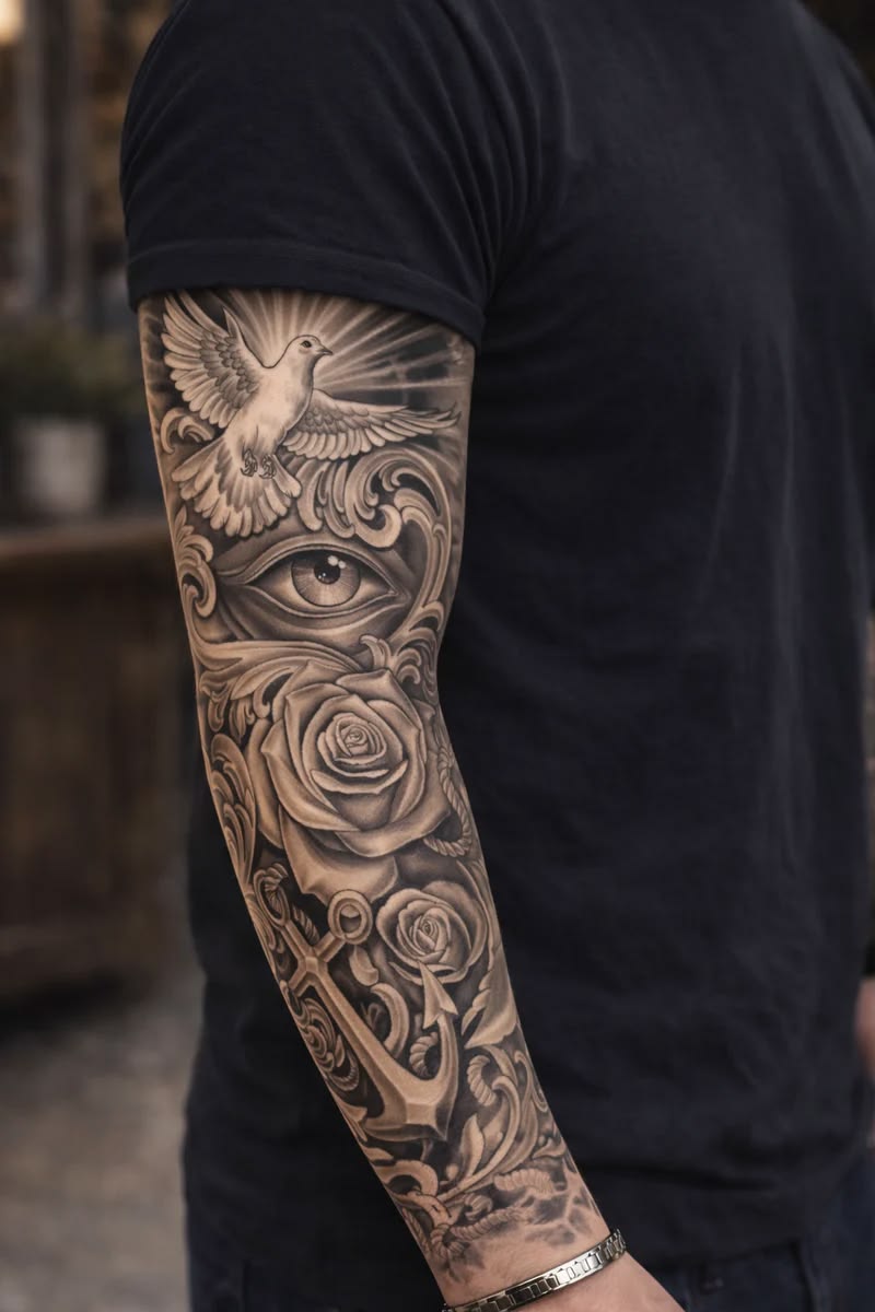 28 Full Sleeve Tattoo Ideas: Bold Designs That Turn the Entire Arm Into Art