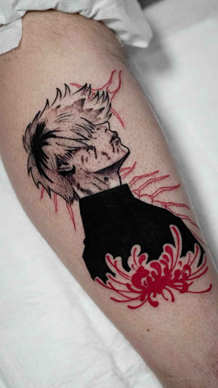 28 Tokyo Ghoul Tattoo Ideas: Dark Manga Art, Spider Lilies, Centipedes and Kaneki-Inspired Designs