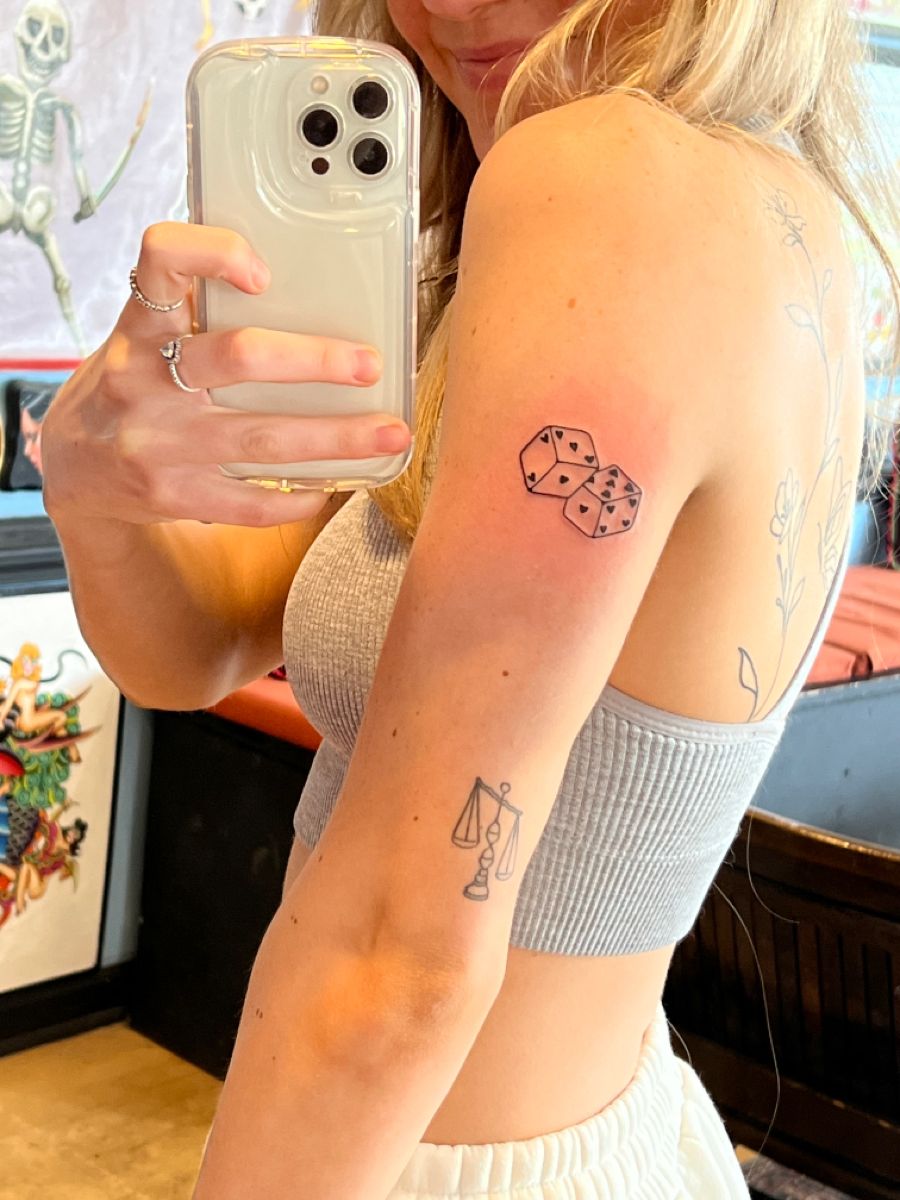 28 Dice Tattoo Ideas: From Lucky Rolls to Hearts, Flames, and Minimalist Designs