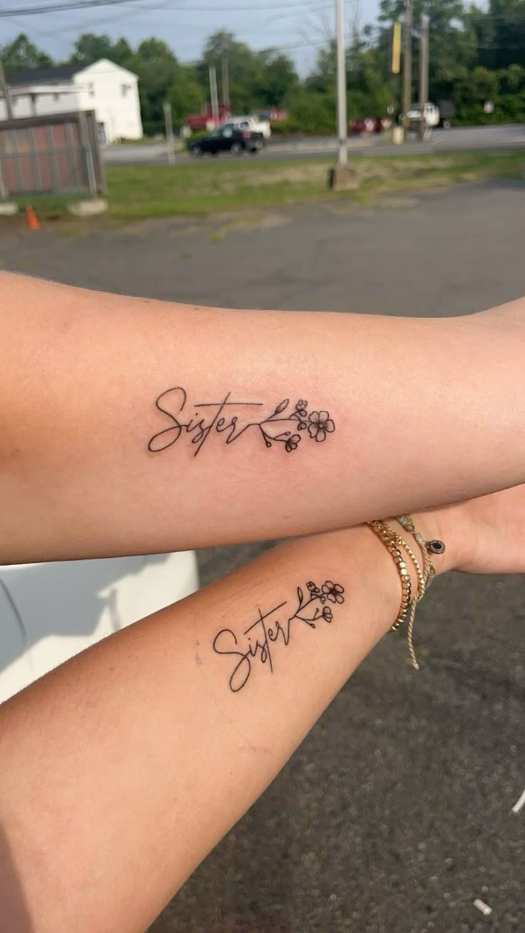 28 Sister Tattoo Ideas That Celebrate a Bond in a Personal Way