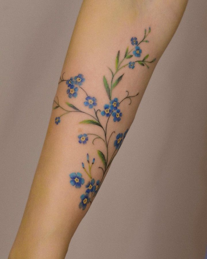 28 Forget Me Not Tattoo Ideas: Delicate Floral Designs with Timeless Meaning