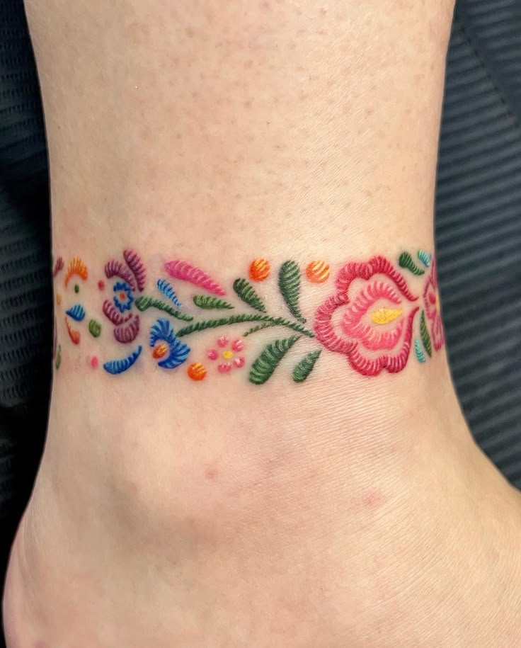 26 Embroidery Tattoo Ideas: Thread-Like Designs That Turn Skin Into Textile Art
