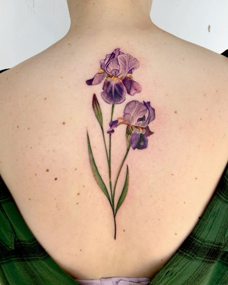 32 Iris Tattoo Ideas: Beautiful Floral Designs From Delicate Fine Line to Bold Color