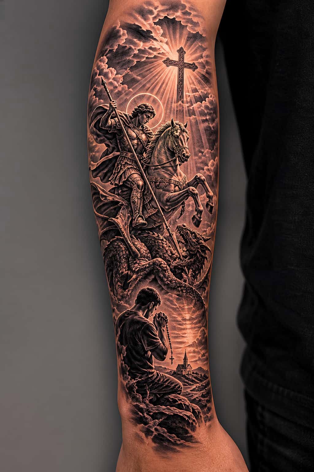 27 Saint Christopher Tattoo Ideas: From Fine Line Protection Symbols to Dramatic Religious Sleeves