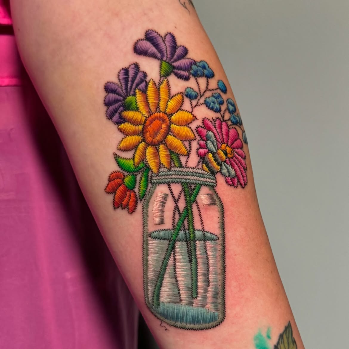 26 Embroidery Tattoo Ideas: Thread-Like Designs That Turn Skin Into Textile Art