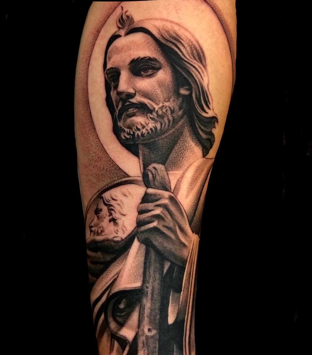27 Saint Christopher Tattoo Ideas: From Fine Line Protection Symbols to Dramatic Religious Sleeves