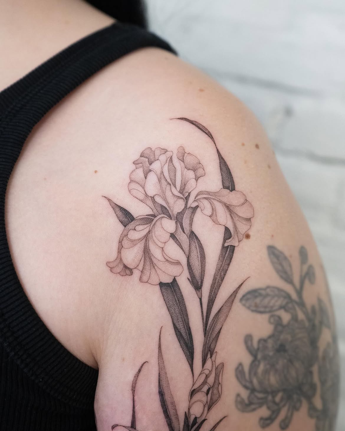 32 Iris Tattoo Ideas: Beautiful Floral Designs From Delicate Fine Line to Bold Color
