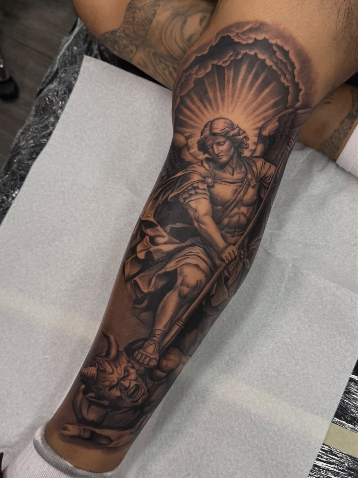 27 Saint Christopher Tattoo Ideas: From Fine Line Protection Symbols to Dramatic Religious Sleeves