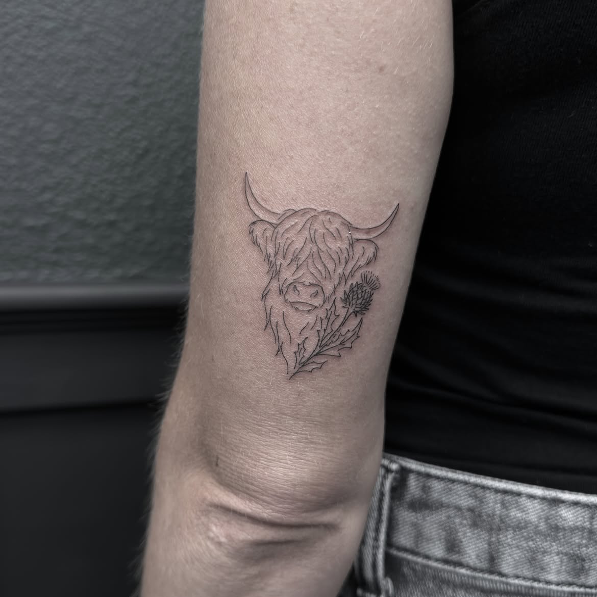 27 Highland Cow Tattoo Ideas: Charming Designs From Minimalist to Colorful