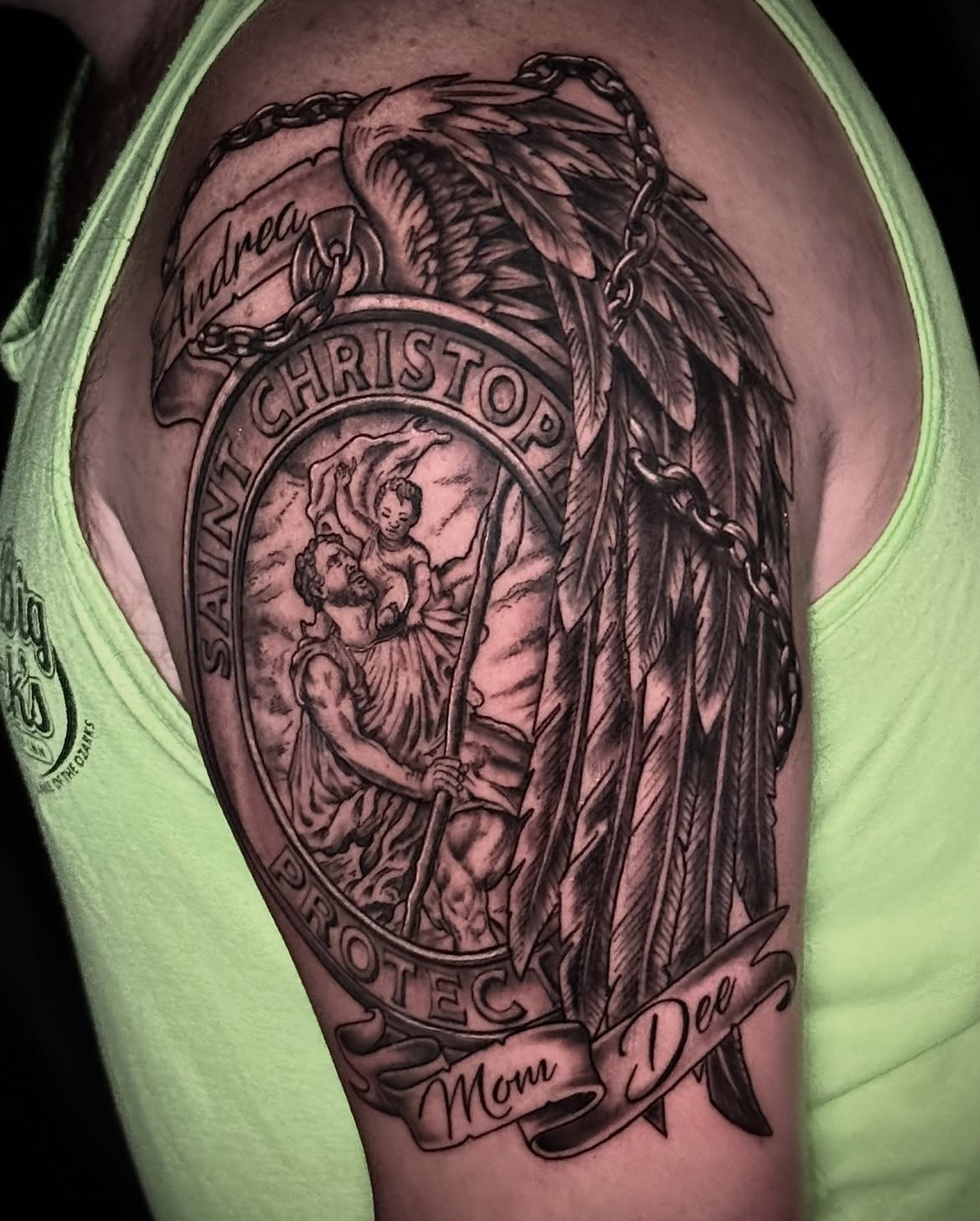 27 Saint Christopher Tattoo Ideas: From Fine Line Protection Symbols to Dramatic Religious Sleeves