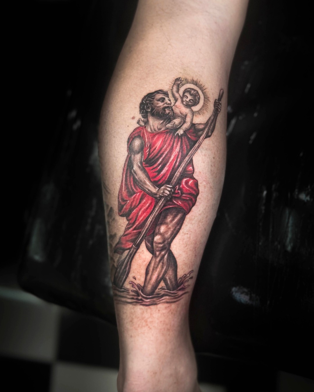 27 Saint Christopher Tattoo Ideas: From Fine Line Protection Symbols to Dramatic Religious Sleeves