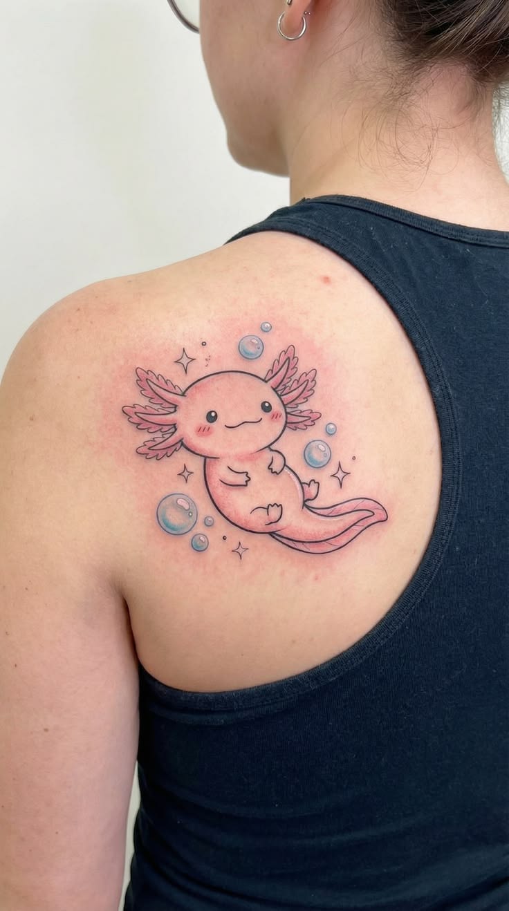 28 Axolotl Tattoo Ideas: Cute, Colorful, and Meaningful Designs Worth Exploring
